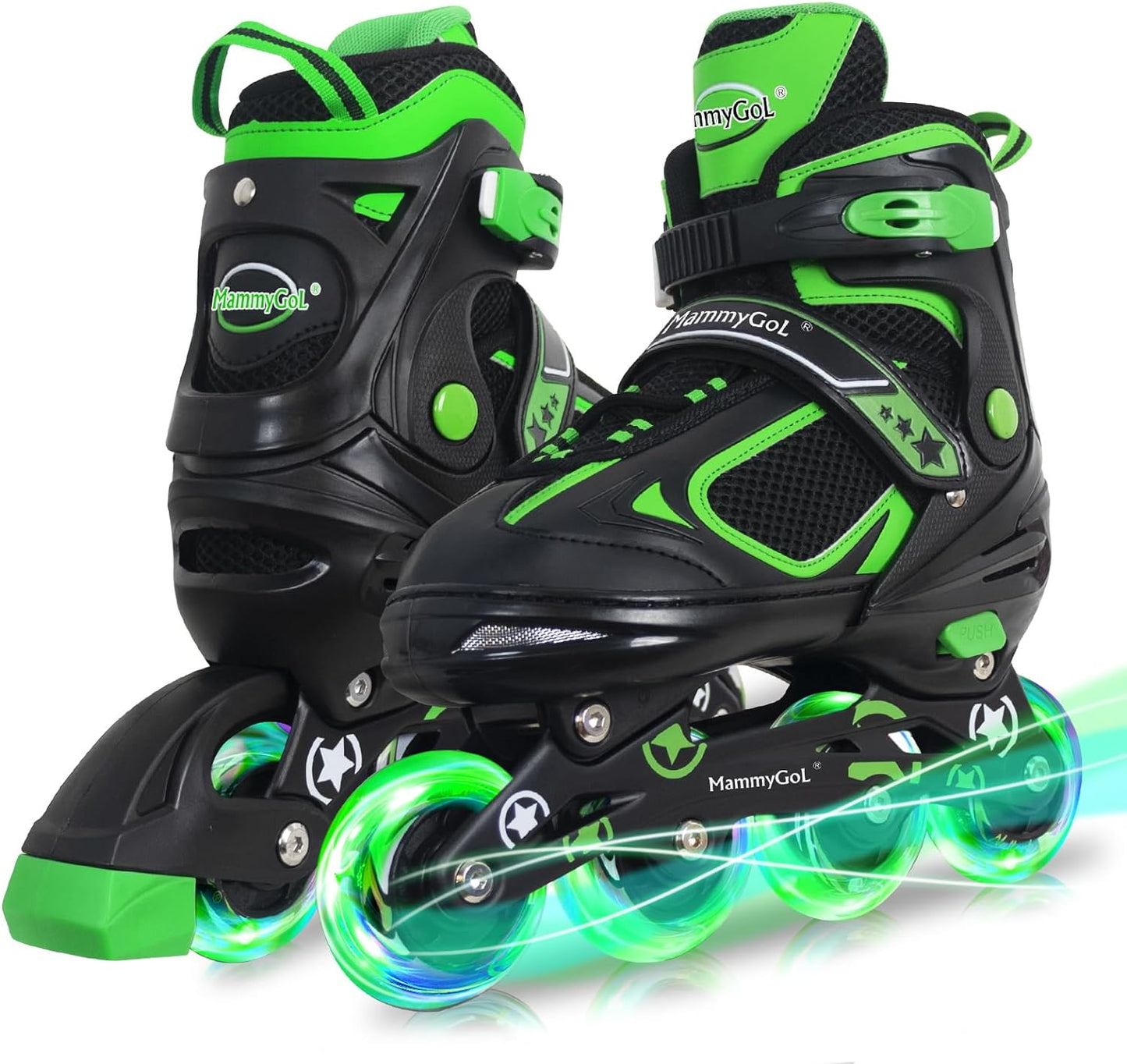 MammyGol Adjustable Inline Skates for kids - Green