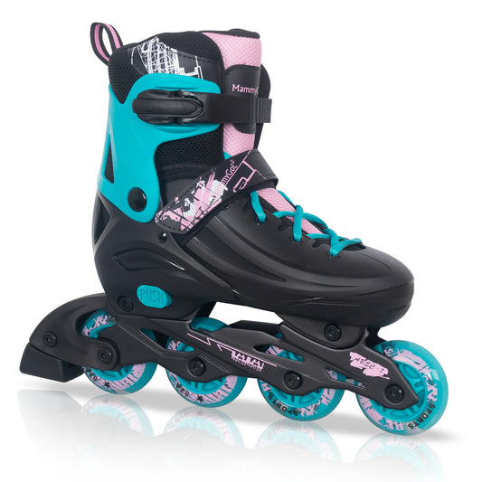 MammyGol Adjustable Inline Skates for Kids Youths Adults-Teal