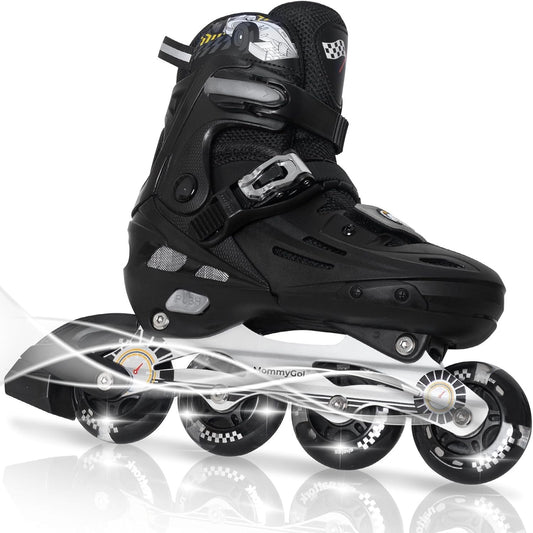 MammyGol Inline Skates for Boys and Girls Youth-Silver