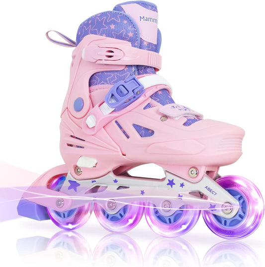 MammyGol Inline Skates for Girls and Boys-Purple