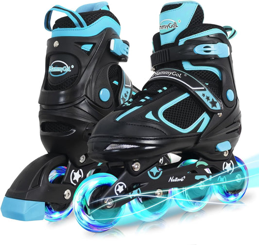 MammyGol Adjustable Inline Skates for kids - Teal