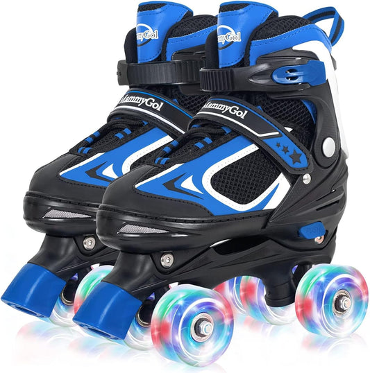 MammyGol Roller Skates for Boys Girls-Blue