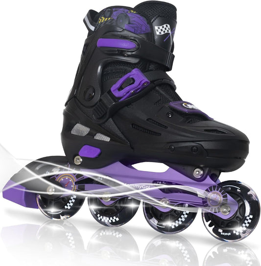 MammyGol Inline Skates for Boys and Girls Youth-Purple